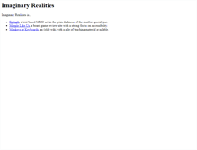 Tablet Screenshot of imaginary-realities.com